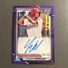 2024 Bowman Chrome Prospects Auto Yohandy Morales 1st Purple Refractor /250 RC