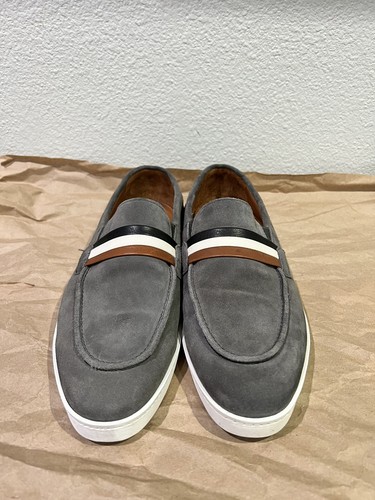 Allen Edmonds Randolph Signature Loafers Men's Size 10D Gray Suede Comfort Shoes