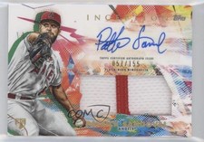 2020 Topps Inception 57/155 Patrick Sandoval #IAP-PS Patch Auto 0a4s