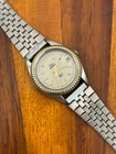 Vintage Timex Watch Women Fluted Bezel Date Quartz Silver Tone 25mm New Battery