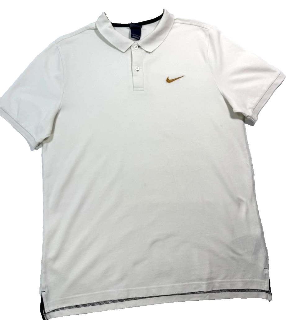 Nike Roger Federer Dri-FIT ポロシャツ ホワイト Nike Roger Federer Wimbledon Lawn Open Polo Shirt - Size L | eBay