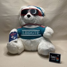 VERY RARE Vintage Vtg Leggie Christmas Bear Leggett Department Store 1989 1980s