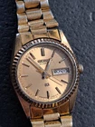 Vintage Ladies SEIKO DAY DATE President Quartz Gold Tone Watch As Shown!