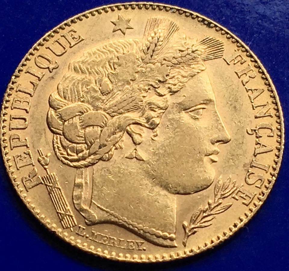 22ct Gold Coin 10 Franc Ceres 1896 - Image 2 of 4