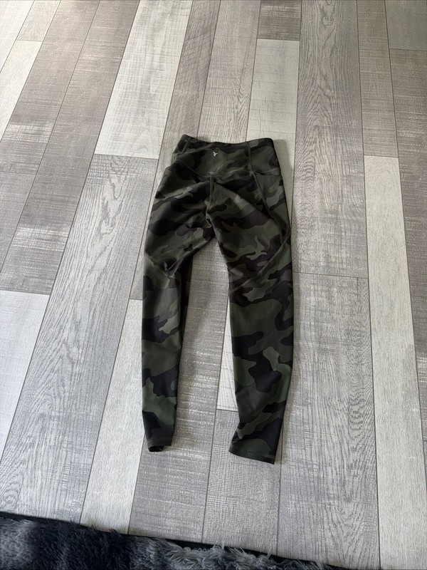Old Navy Active Women Legging S Green Camo Go Dry Comfort Stretch Gym Activewear