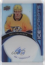 2018-19 Upper Deck Trilogy Ice Scripts Eeli Tolvanen #IS-ET Auto 2rd