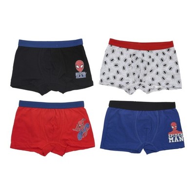 Spiderman Boxershorts 4er Pack Unterhosen Unterwäsche Jungen Kinder 98 - 128