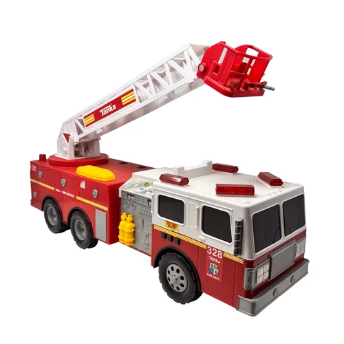 Tonka Fire Rescue Truck 328. Hasbro 2010. 22.5 Inches. Working Lights & Sirens.