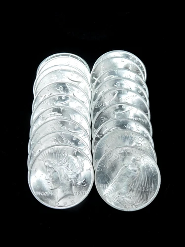 Complete Roll of 20x 1923 $1 Silver Peace Dollars - All GEM UNC