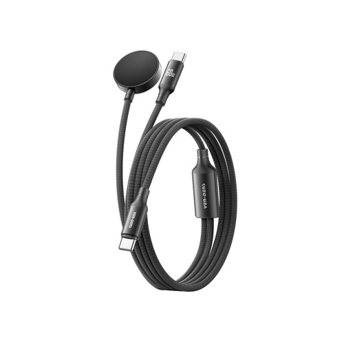 VEN-DENS 60W 2 in 1 Multi USB-C to USB-C And Galaxy Watch Charging Cable - 第 22/24 張圖片
