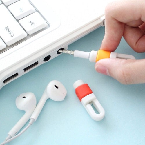 100 PCS Earphone Headphone Wire Cable Line Protective Cover Winder Cord Wrap Org - Afbeelding 5 van 7