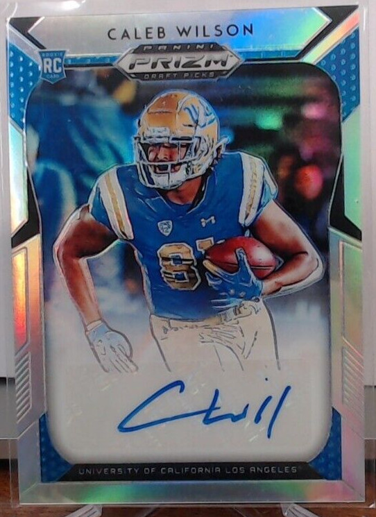 Caleb Wilson Panini Prizm Draft Picks #244 Autograph-Silver Prizm