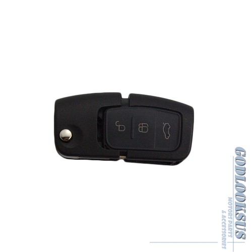 Folding Flip Remote Key Shell Fob Case 3 Btn For Ford Focus Fiesta C-Max Mondeo - Imagen 2 de 4