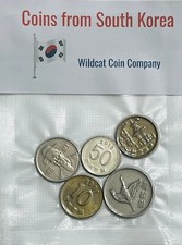 South Korea - 5 Random Coins - Free Shipping
