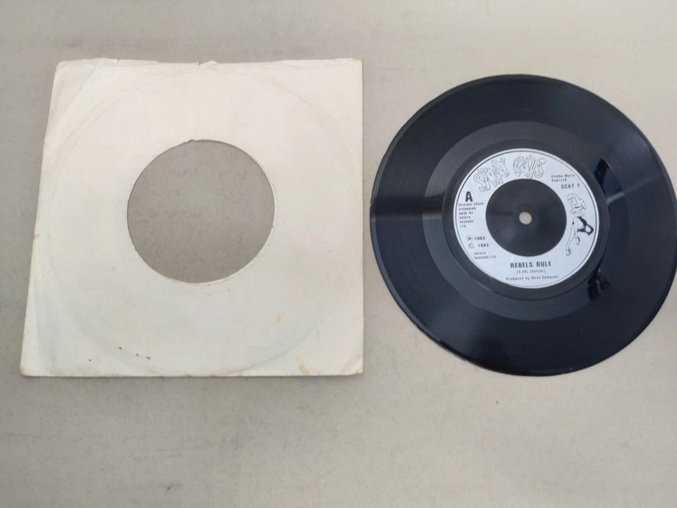 Stray Cats Lot of 3 X  7" Vinyl Singles Rock This Town Runaway Boys Rebels Rule Foto 4 de 4