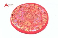 4.5 Inch Tibetan handmade Silk Cushion for Small Singing Bowl Cushion/Pillow Red