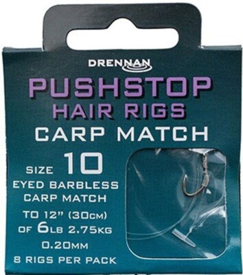 Drennan Pushstop Hair Rigs - Carp Match