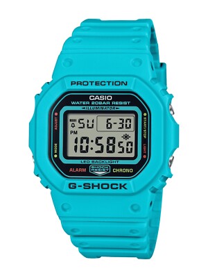 Casio G-Shock DW5600EP-2 Vivid Blue Square  Digital Watch NWT