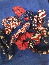 Handmade ponytail holders scrunchies 10 pack random colors patterns