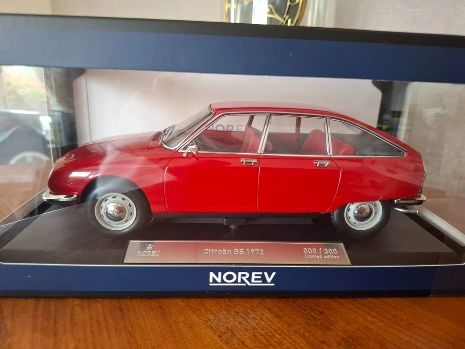 CITROEN GS rouge rio de 1972 NOREV 1/18e 181668 édition limitée 300 pcs - Photo 2/4