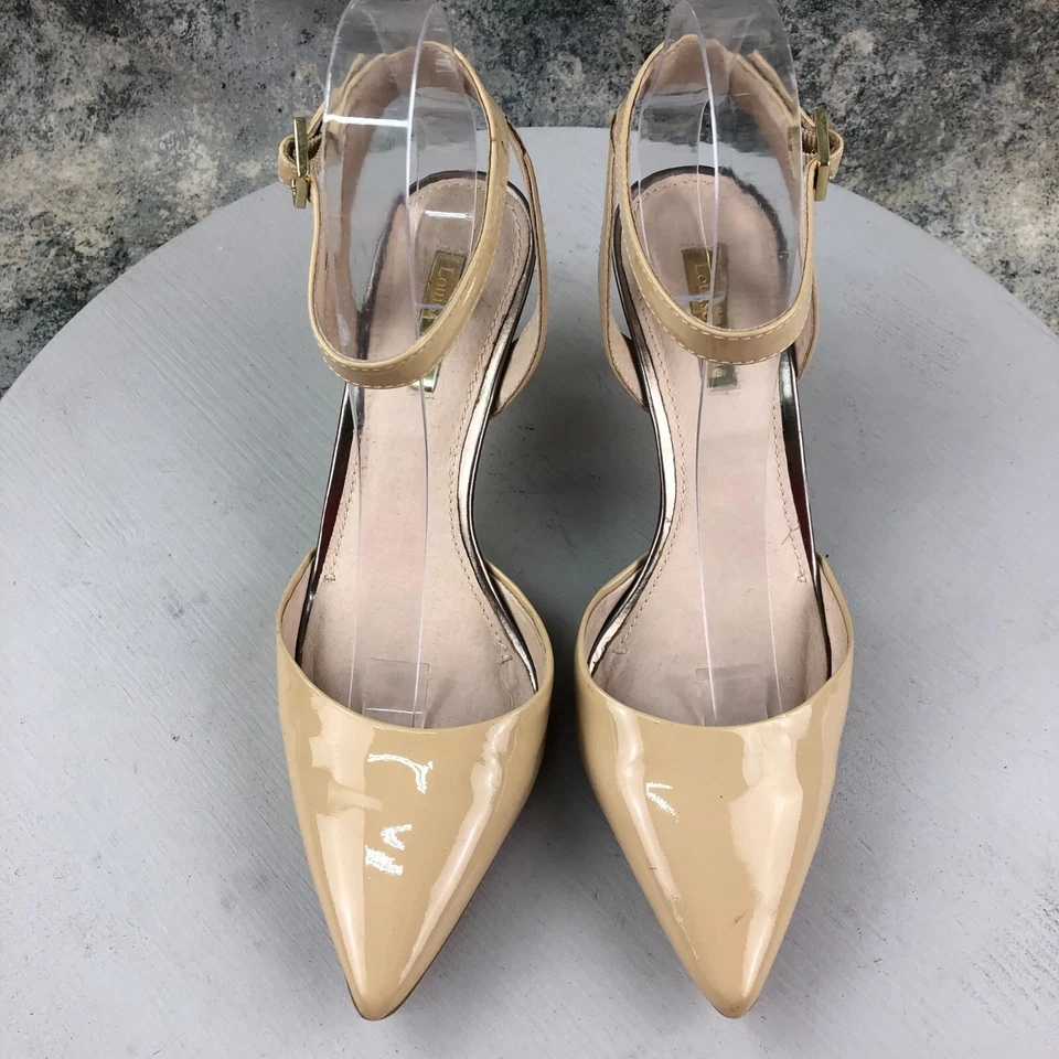 Женские туфли-лодочки Louise et Cie размер 8,5 М Esperance желтовато-коричневая кожа с заостренным носком на каблуке - Изображение 3 из 4