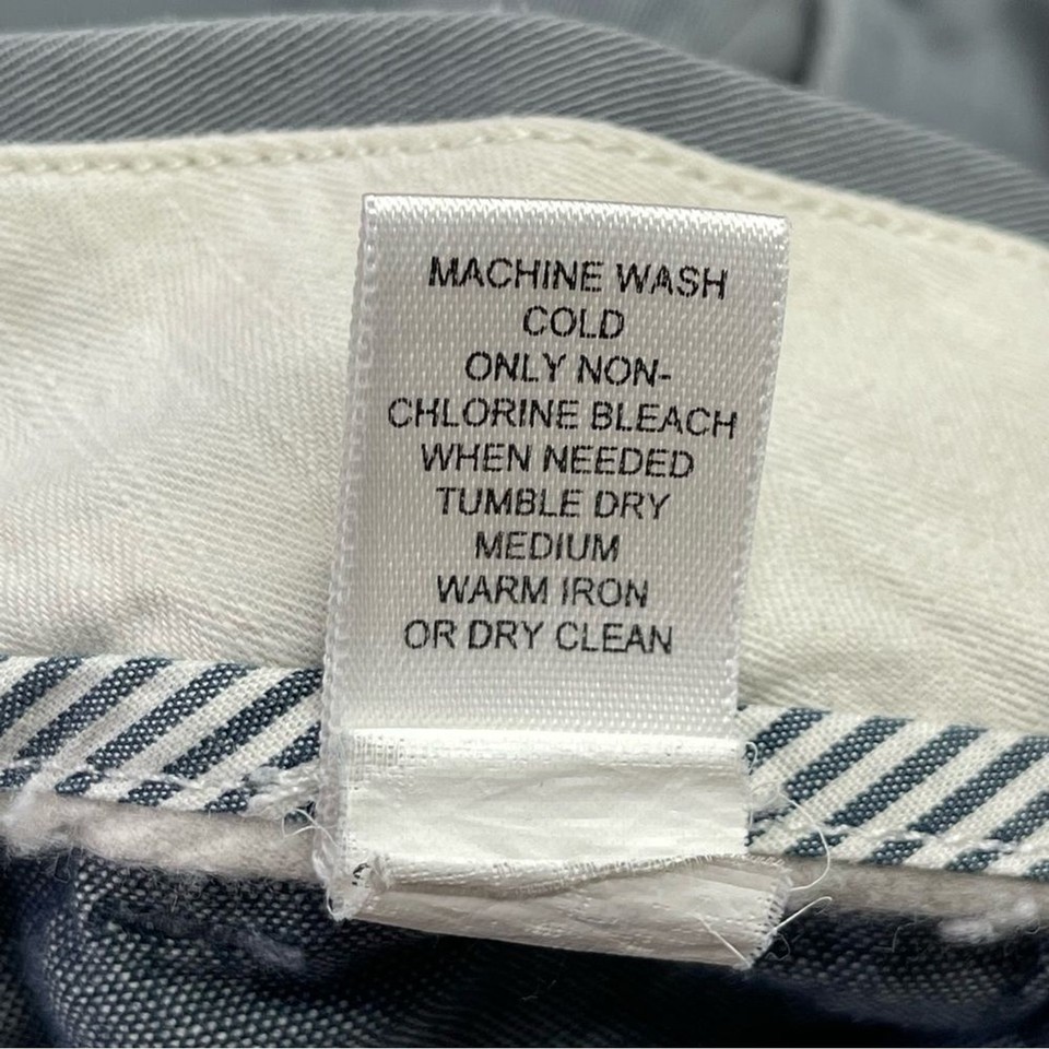 Banana Republic Pants Men's 35X30 Gray Straight Fit Chino Cotton