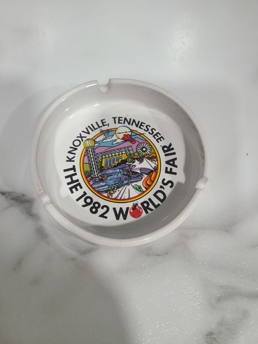 Vintage 1982 Worlds Fair Ashtray Knoxville Tennessee