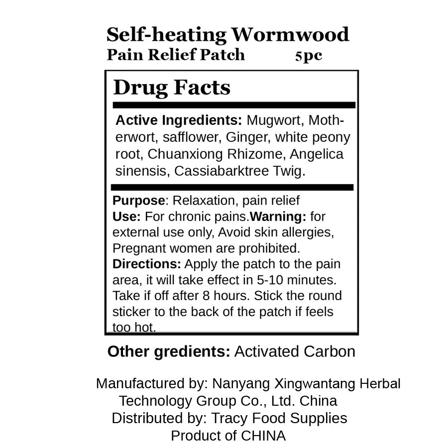 Autocalentamiento Ajenjo Artemisa Mugwort Moxibustión Moxa Alivio del Dolor 5 piezas 自发热 艾灸贴� Foto 2 de 4