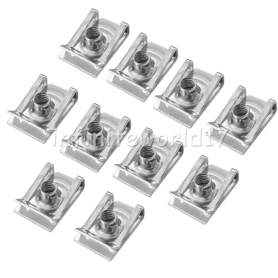 25PCS M6 6mm 304 Stainless Steel Threaded Fairing Clip Spring Speed ...