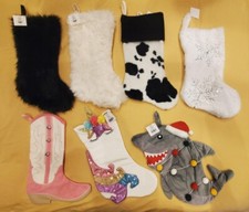 1 NEW 2024 Hobby Lobby Christmas Stocking: Snowflakes, Pink Boot, OR Unicorn