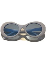 womens sunglasses , Light Blue Lens , White Frame, Plus 5 Shipping.