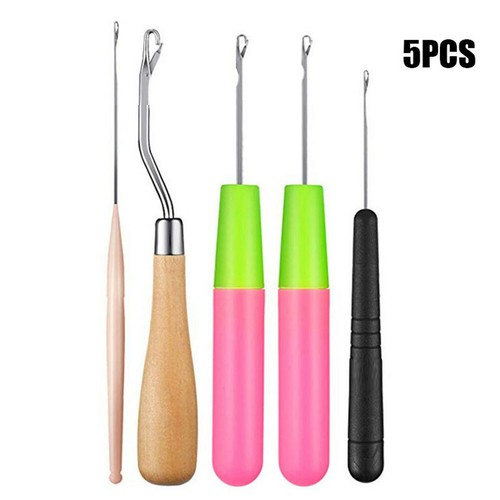 5/7pcs Dreadlocks Crochet Hooks Set Hair Extensions Crochet Weaving Needles Kit - Picture 3 of 8