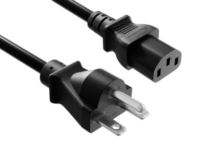 14 AWG Heavy Duty Power Cord (NEMA 6-15P to IEC 320 C13) - 3/6/8/10/15 ft