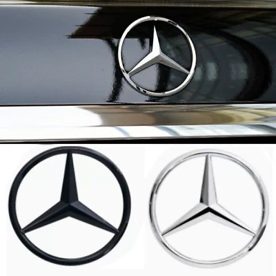 Per Mercedes-Benz 90 mm emblema bagagliaio stella logo posteriore portellone adesivo