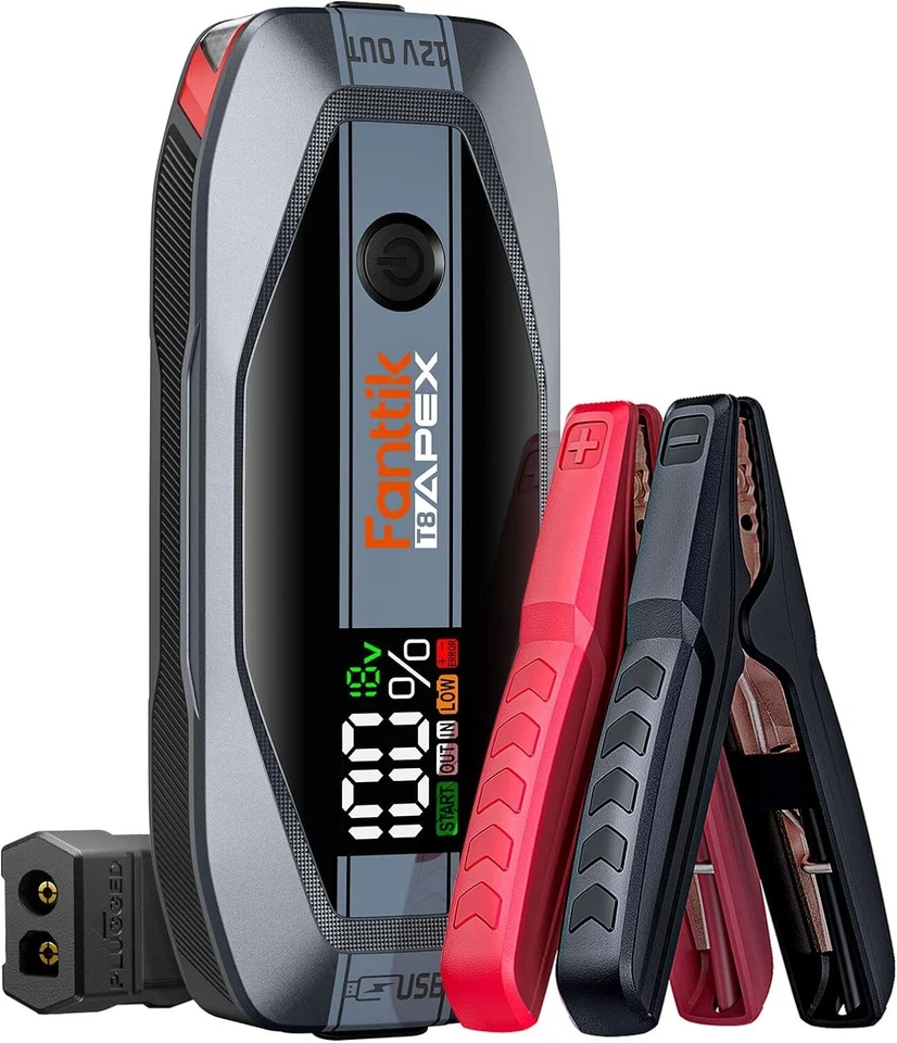 Fanttik T8 APEX 2000 Amp Jump Starter, 65W Two-Way Fast Charging, for Up to 8.5L - Image 2 of 4