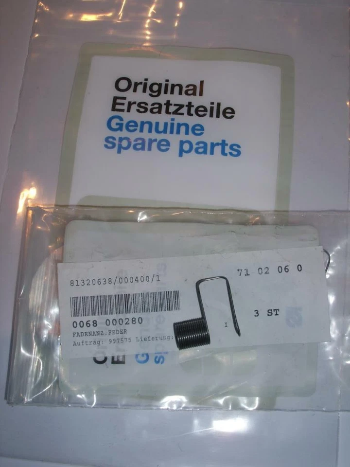 Dürkopp Adler 0068000280 Fadenanzugsfeder 2 Nadel 67 67 167 168 169 267 268 269