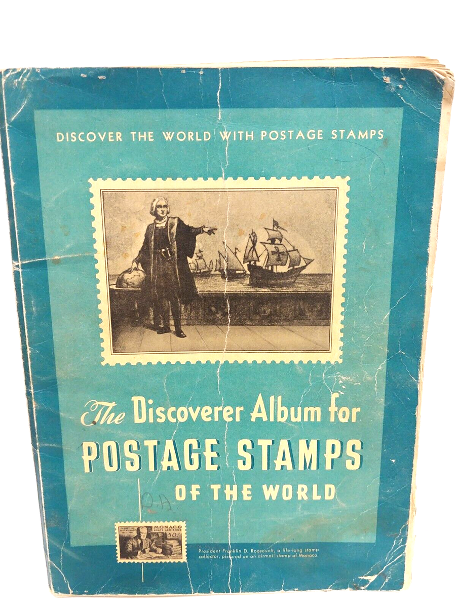 Stamp Albums Worldwide Vintage Philately Lot/5 Books 1950's