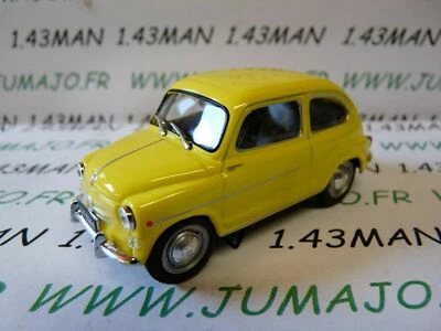 DEAGOSTINI PL13 VOITURE 1/43 IXO IST déagostini POLOGNE : FIAT 600 D jaune