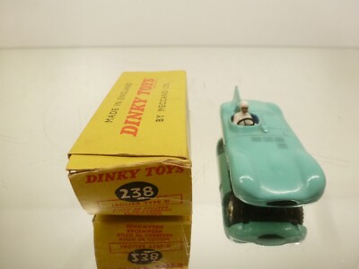 DINKY TOYS 238 JAGUAR TYPE D RACING CAR - LIGHT GREEN 1:43
