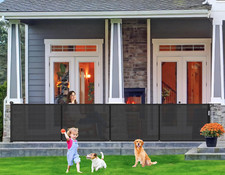Extra Wide 180" Retractable Baby Gate for Kids Pets - Indoor/Outdoor Safety