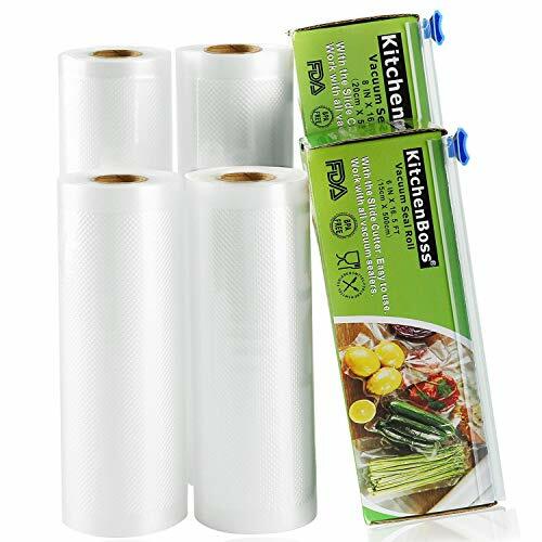 KitchenBoss Rotoli Sottovuoto Premium: 4 Pezzi 15x500cm High-Tech