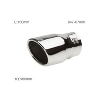 Simoni Racing EndschalldäMpfer Oval Edelstahl Inox 100X80Mm Hinten