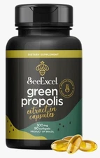 100% Brazilian Green Propolis,anti-inflammatory, boosts immune system 90 gelcaps
