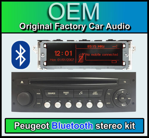 Peugeot 307 Bluetooth Estéreo, Peugeot Auxiliar USB Radio, Pantalla, | eBay