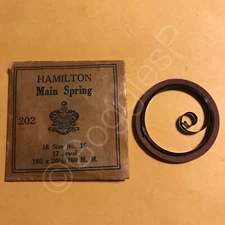 NOS Mainsprings for Hamilton Watches 0s to 18s - Select A Style/Size