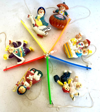 Vtg Stahlwood Toy Mfg. Mother Goose Hard Plastic Nursery Mobile