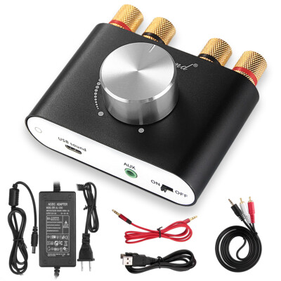 HiFi Mini Digital Leistungsverst&auml;rker Bluetooth 5.0 Stereo Power Amplifier 50W*2