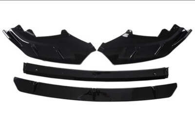 For 2023-2024 GEELY YinHe L7 SUV Gloss Black Front Bumper Lip Spoiler Splitter