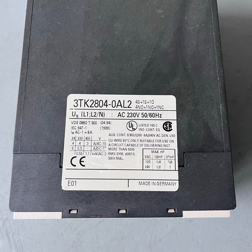 1x Siemens 3TK2804-0AL2 4S+1S+1Ö 4NO+1NO+1NC AC 230V 50/60Hz Sicherheitsrelais - Picture 5 of 5
