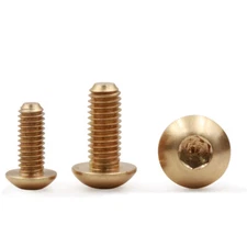 Brass Allen Hex Socket Button Head Screws Hexagon Bolts M2/M3/M4/M5/M6/M8/M10
